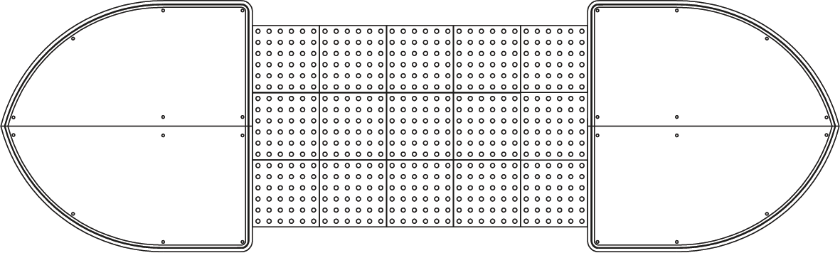 DI-1500 pedestrian refuge layout