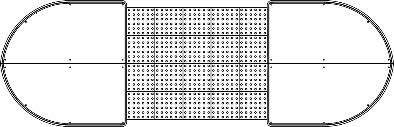 DI-1800 pedestrian refuge layout
