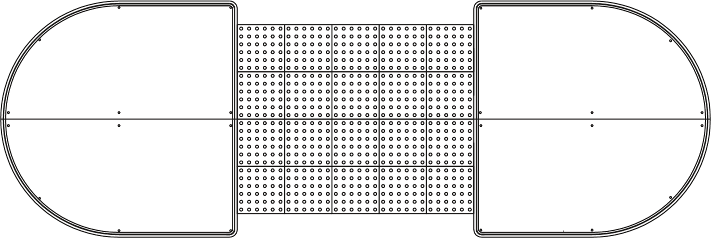 DI-2000 pedestrian refuge layout