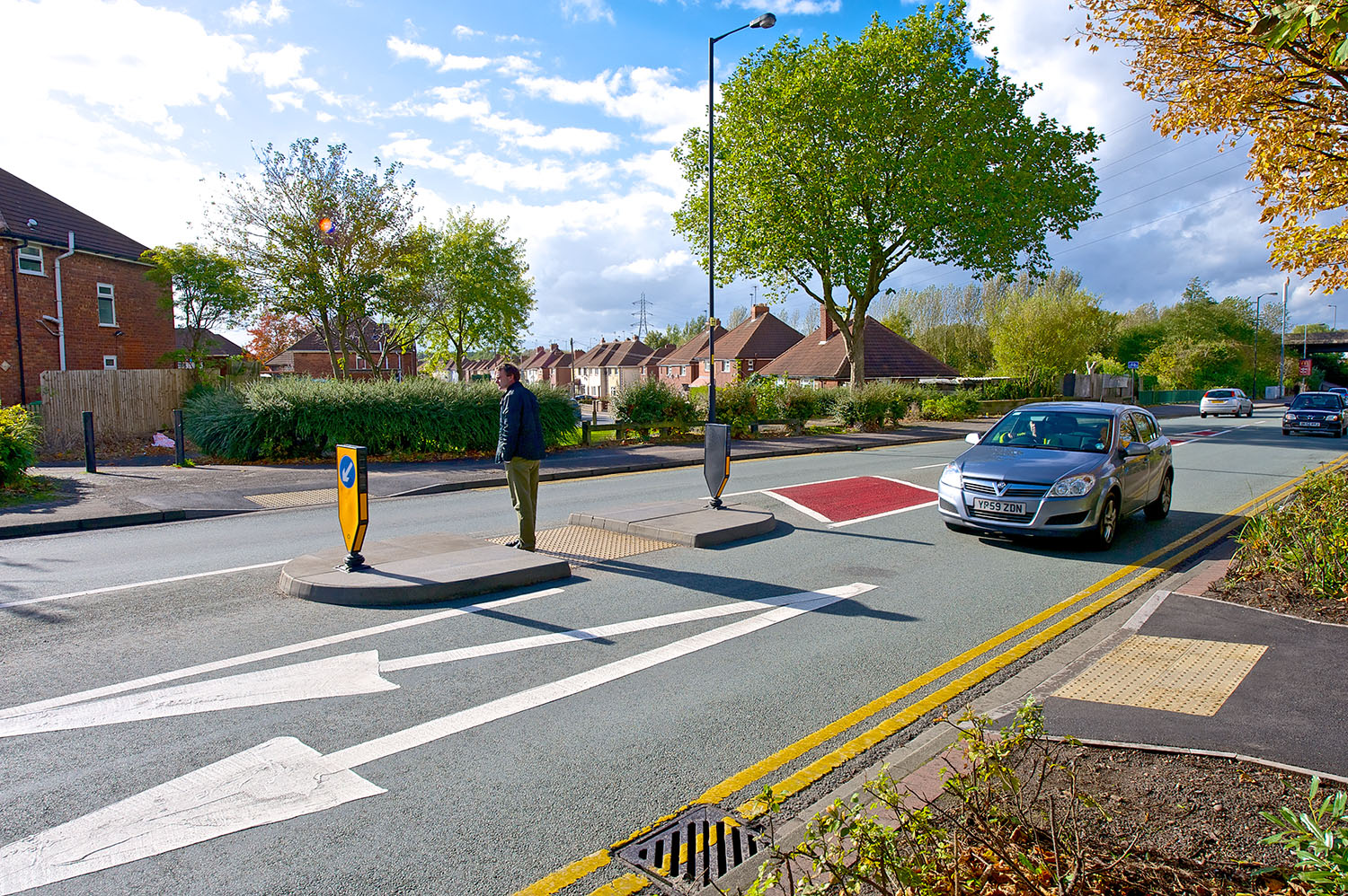 عرض ملاجئ المشاة