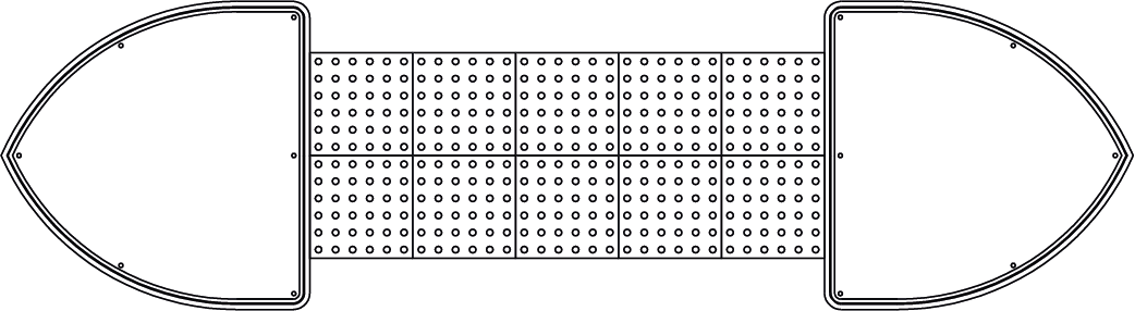 DI-1200 Fußgängerunterstand Layout