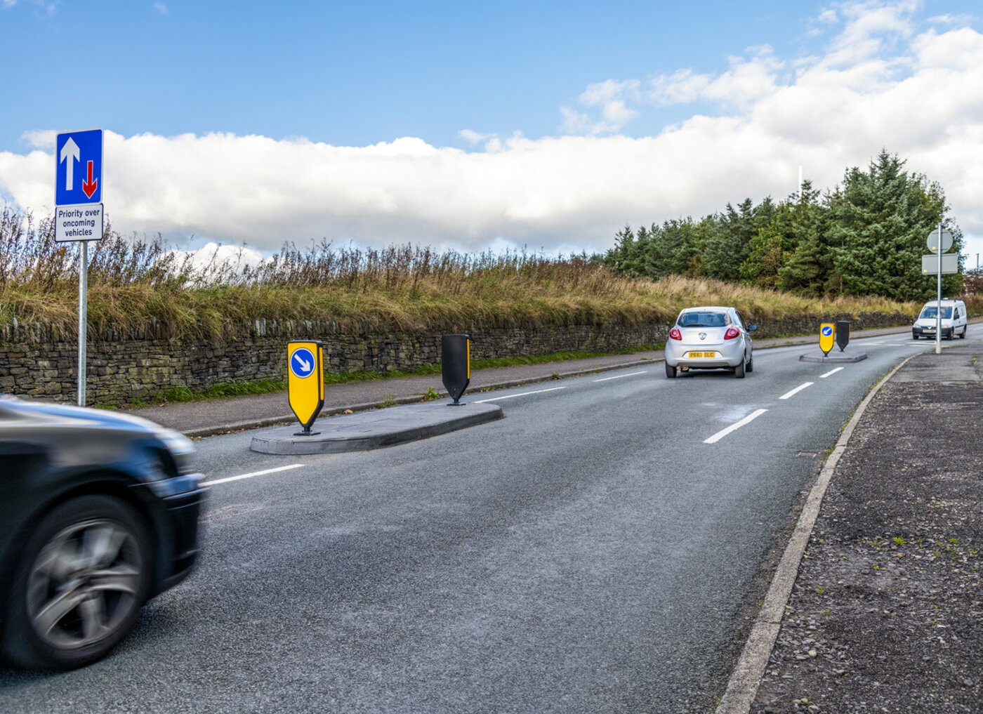 Pole Lane vor der Installation der Schikane