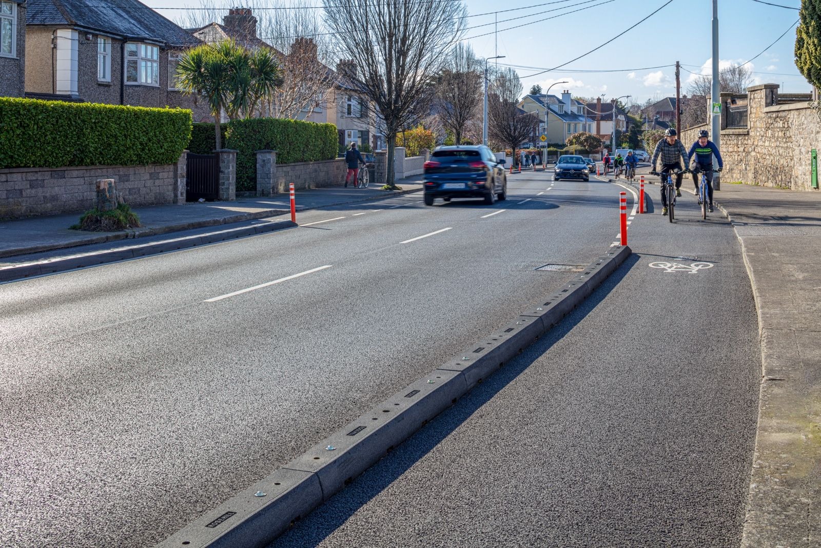 Dublin Dundrum Cycle Lane Protection