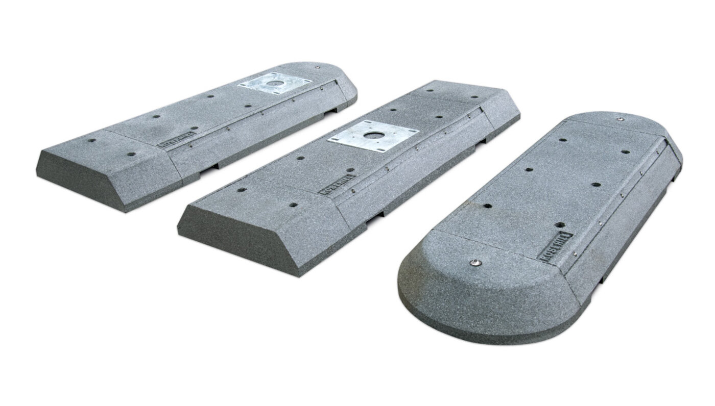 Instalación de un separador de carriles en Hertford Road