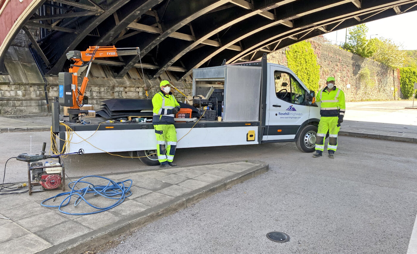 Parking de North Bridge avant les coussins de vitesse