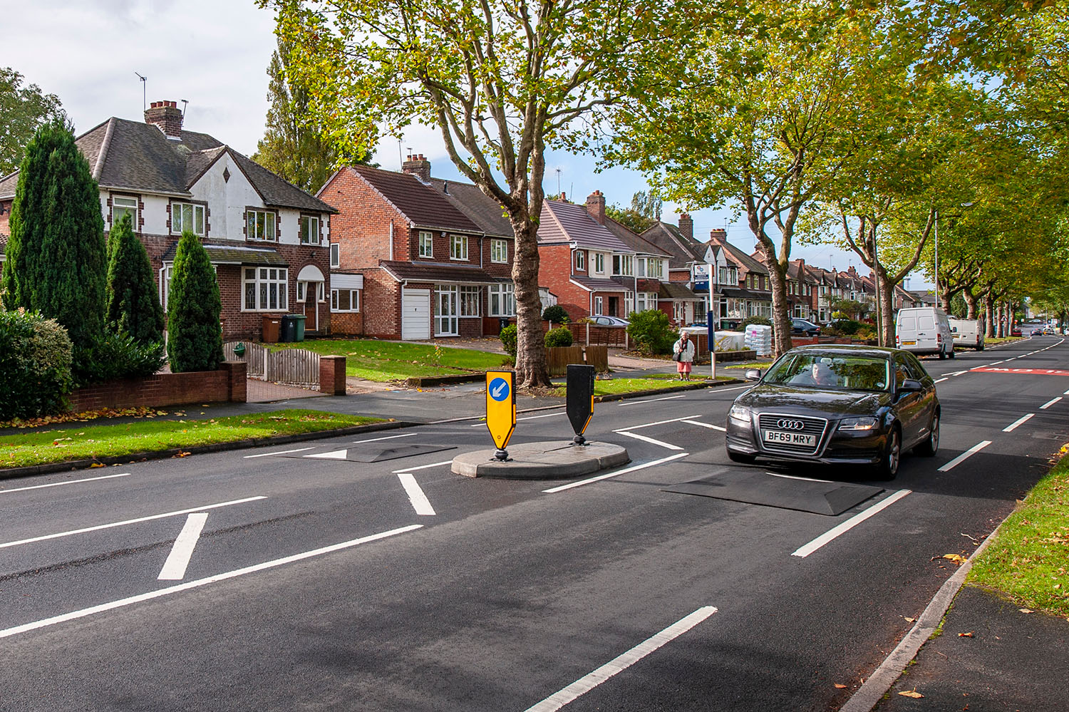 Traffic Islands installed at junction